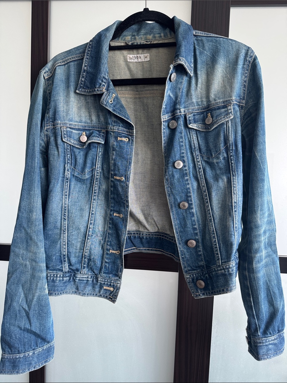 Vintage GAP Women's Blue Denim Jacket